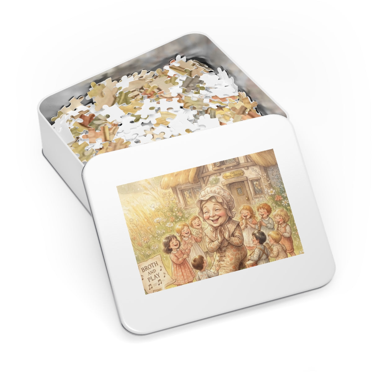 Jigsaw Puzzle with Tin - Fairytale Shoe House (30, 110, 252...