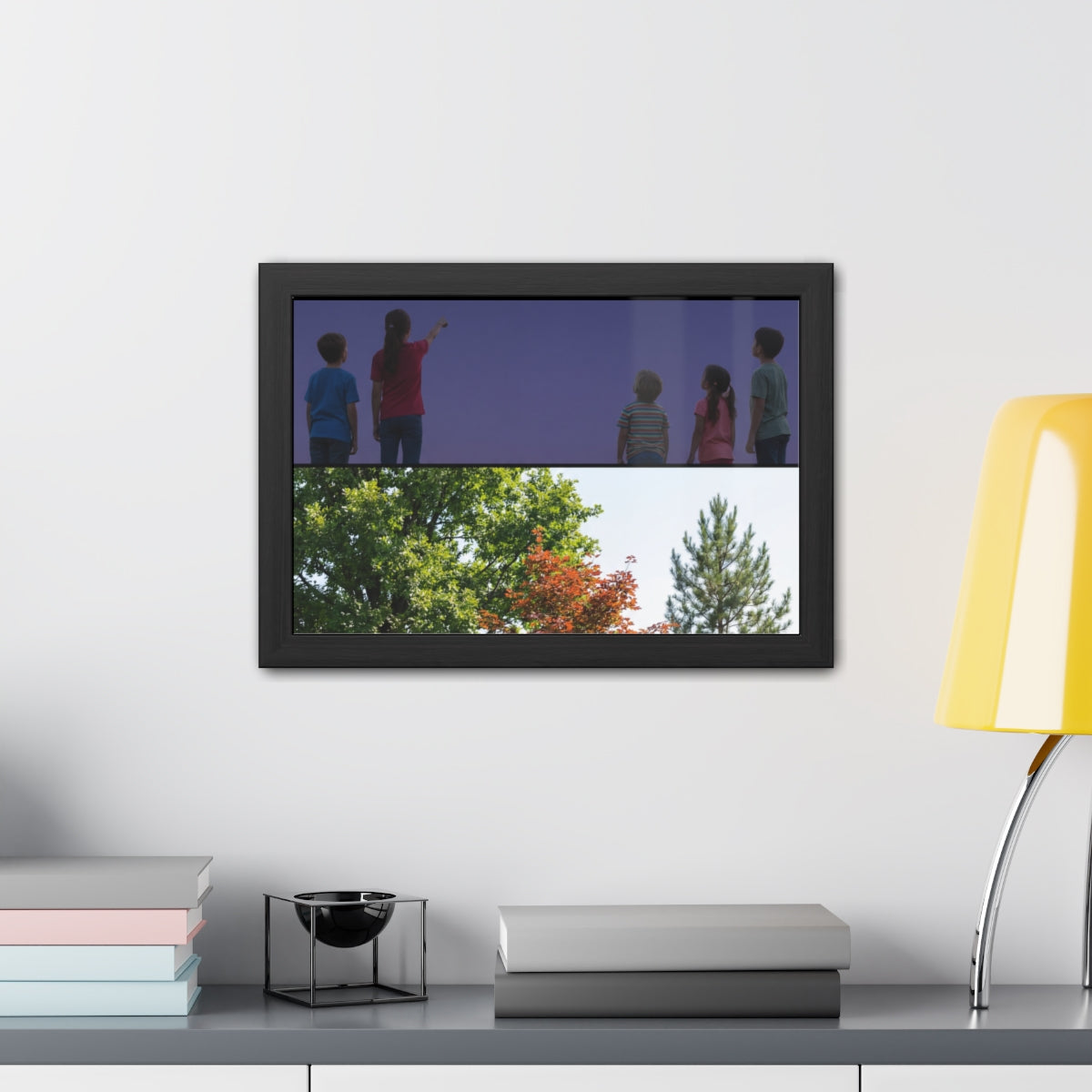 Framed Posters - Stardust & Forest Discovery — Landscape......