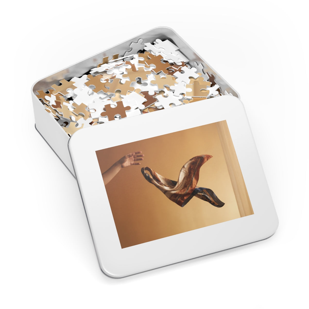 Jigsaw Puzzle with Tin - Drifting Grace Silk Motion... |...