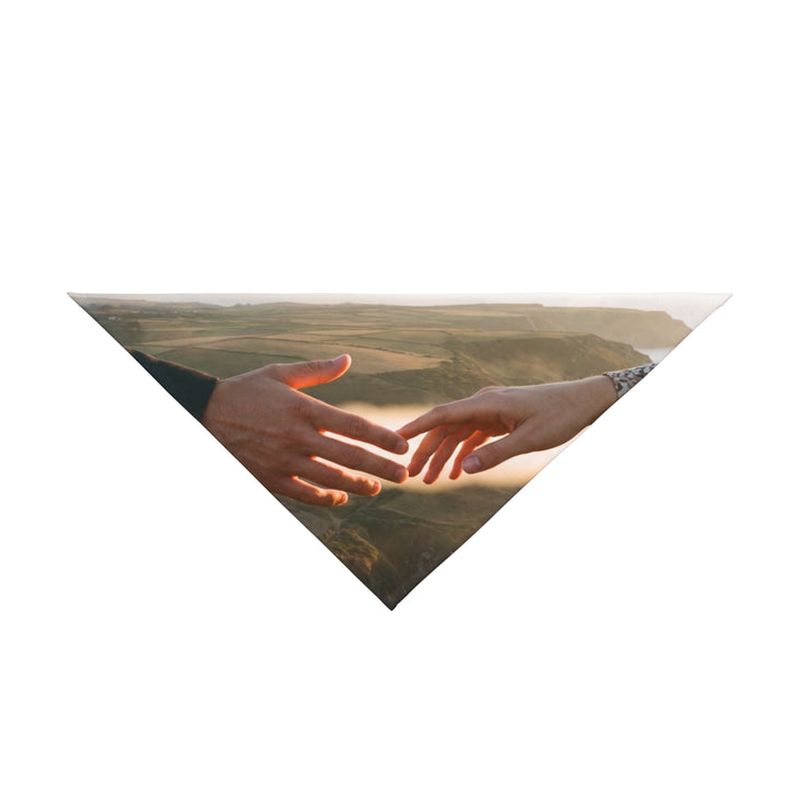 Pet Bandana - The Infinite Touch | Ethereal Coastal Art