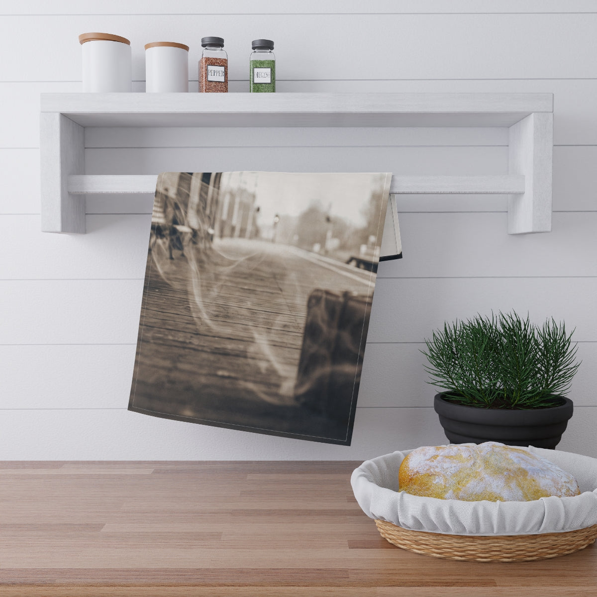 Tea Towels - Ghost Platform Vintage Setting | Echovira...