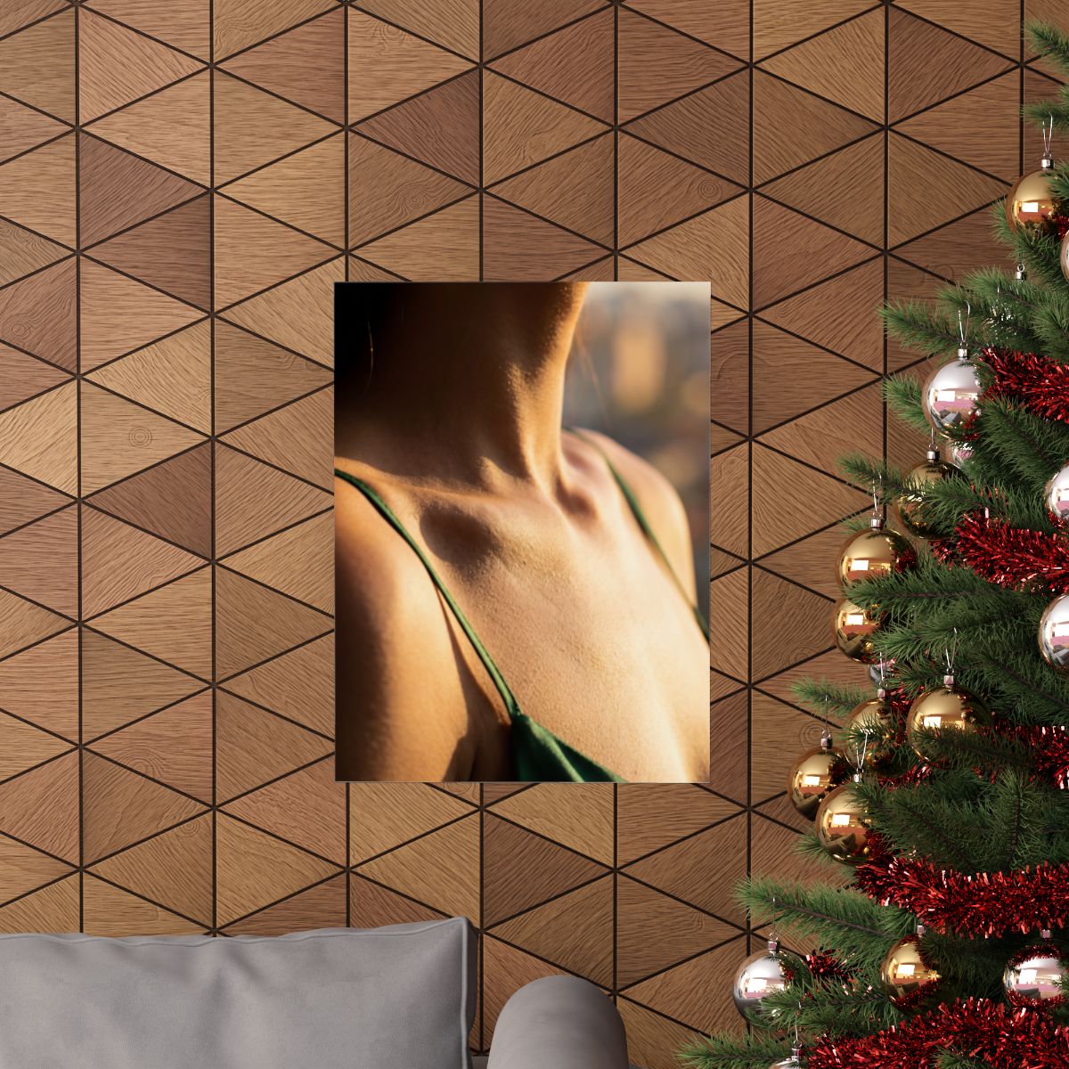 Matte Vertical Posters - Golden Hour Glow - Minimalist... |...