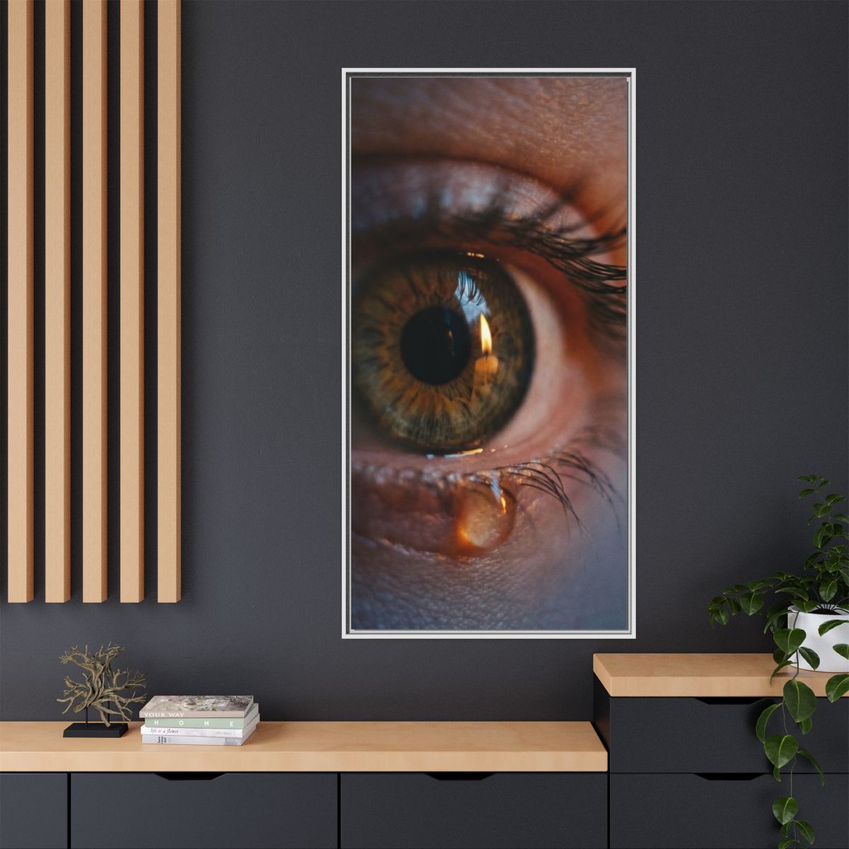 Matte Canvas, Framed - Luminous Tear