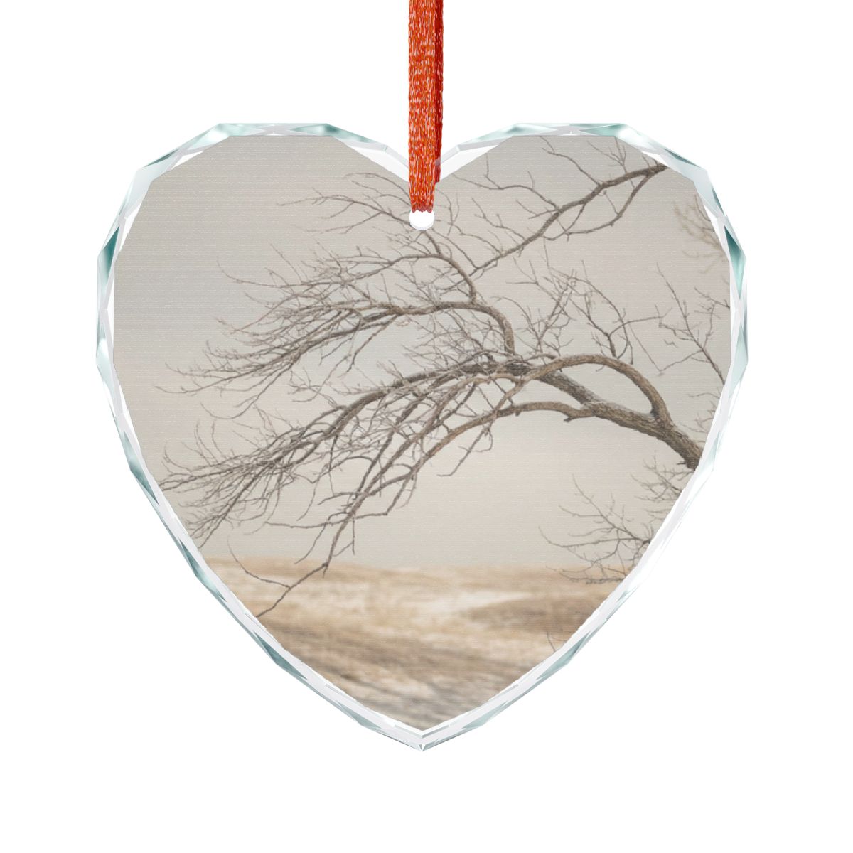 Glass Ornament - Serene Winter Tree