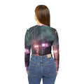 Women's V-Neck Long Sleeve Neon Street Shirt