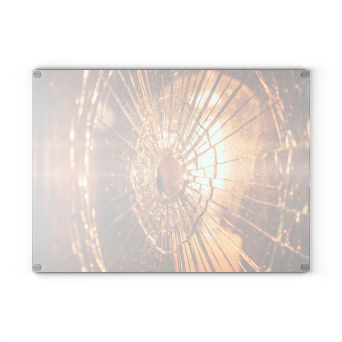 Glass Cutting Board - Fractured Light - Shattered Glass... |...