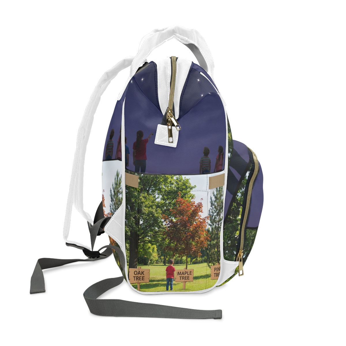 Multifunctional Diaper Backpack - Stardust & Forest... |...