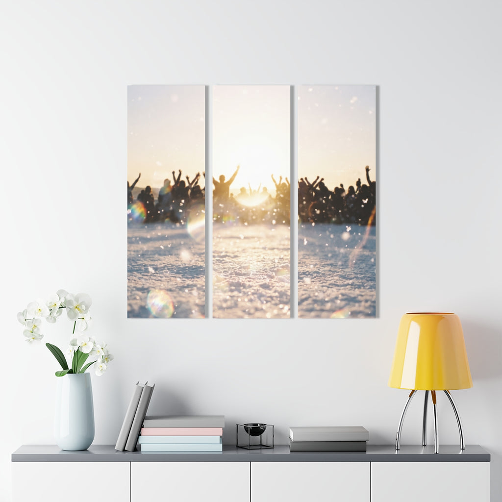 Acrylic Prints of Golden Hour Crowd