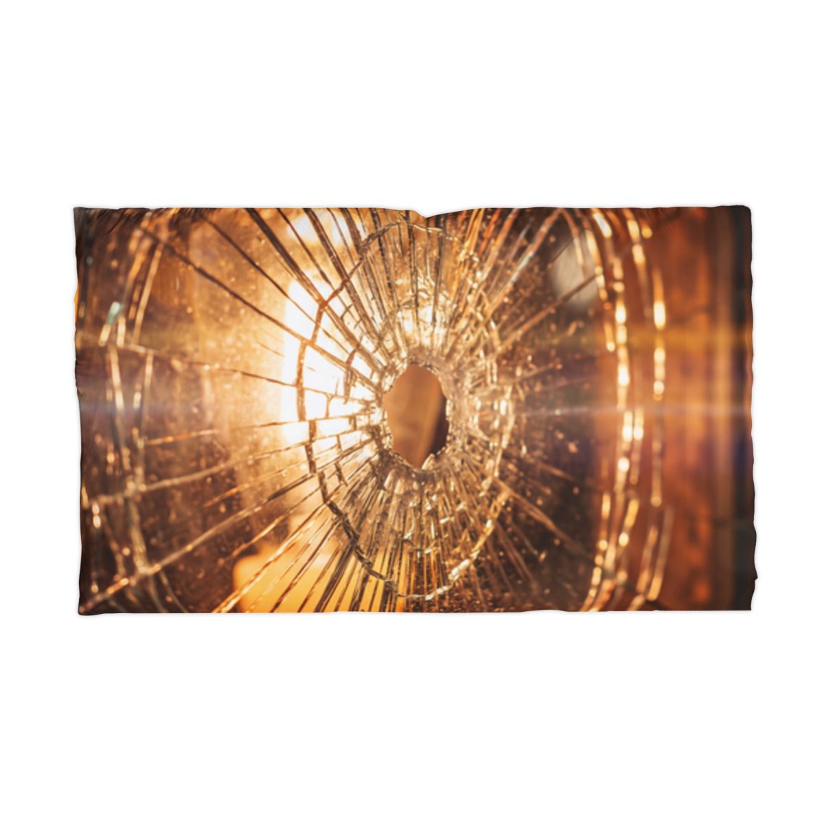 Microfiber Pillowcase - Golden Hour Shattered Glass... |...