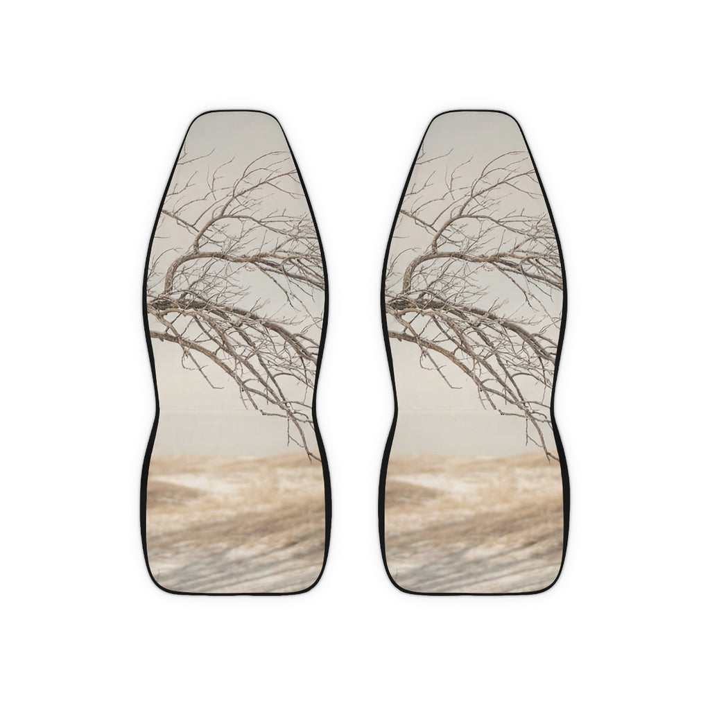 Polyester Car Seat Covers - Winter Branch Solitude Landscape...