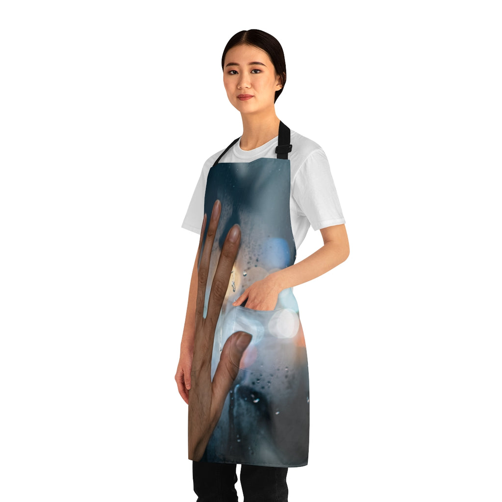 Rainy City Window Art Apron