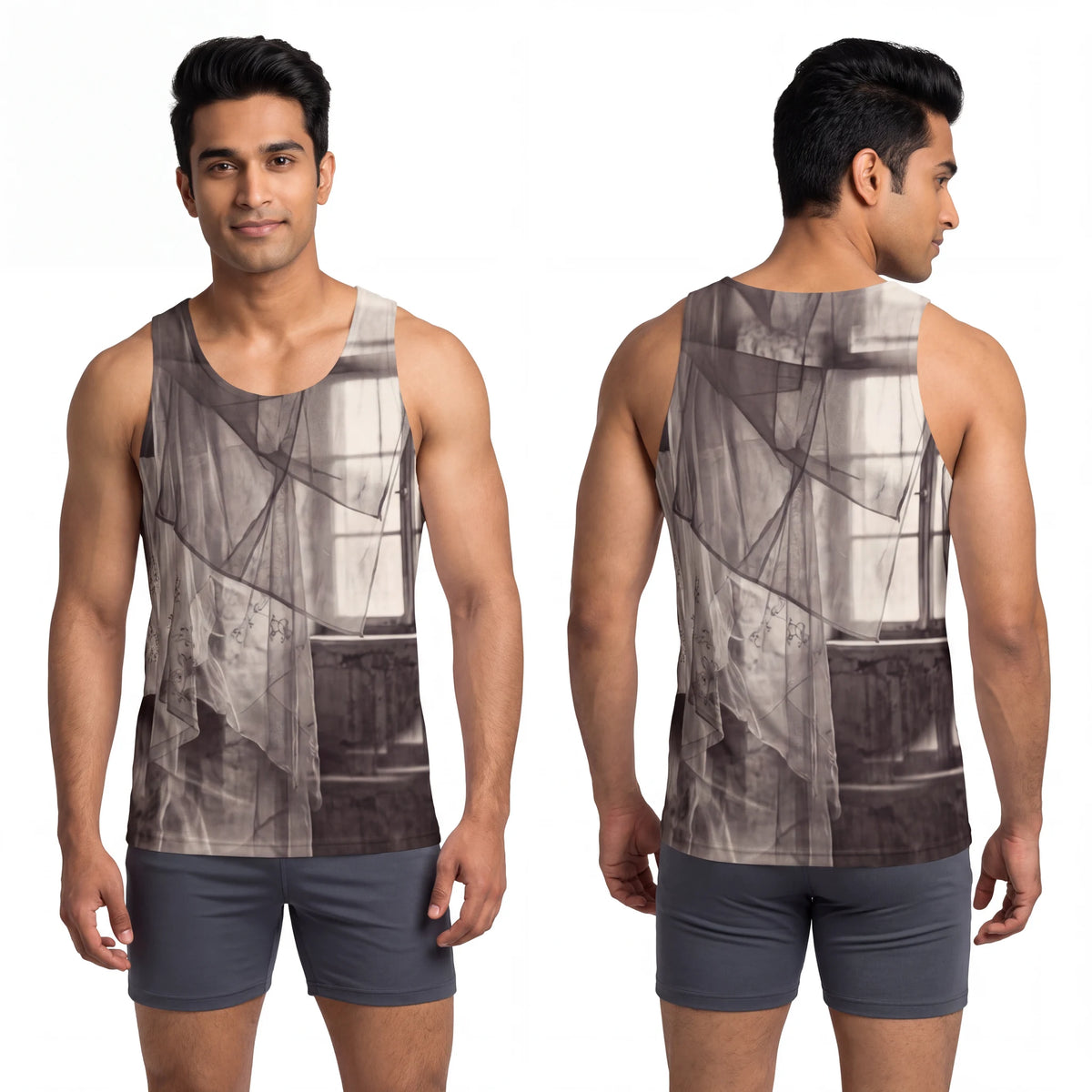 Men's Tank Top - Spectral Veils | Echovira Gallery