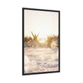Framed Poster Portrait Golden Crowd Celebration