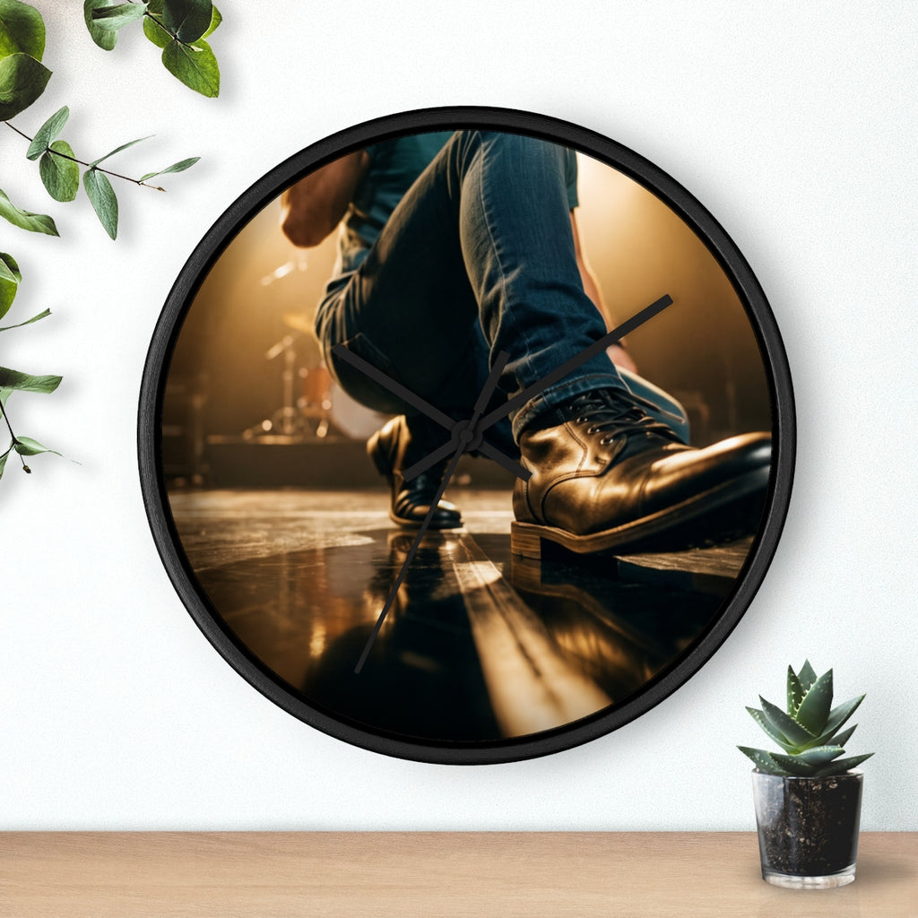 Wall Clock - Stage Lights Spotlight Concert Art | Echovira...