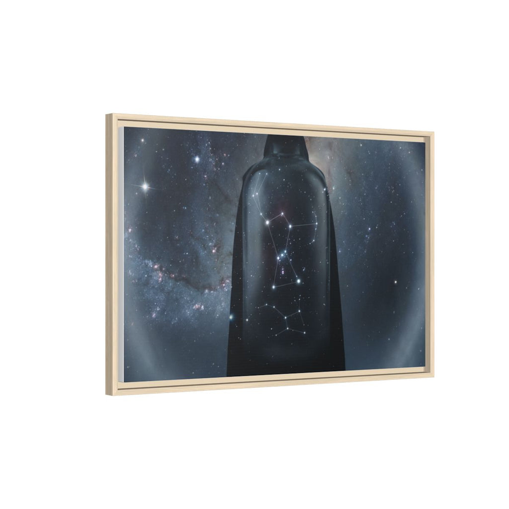 Framed Matte Canvas - Cosmic Sentinel — Natural / 1.25" (10×8, 12×9, 14×11, 16×12, 20×10, 18×12, 20×16, 24×16, 24×18, 36×12, 24×20, 32×16, 30×20, 30×24, 32×24, 48×16, 36×24, 48×24, 40×30, 60×20, 48×32, 60×30 & 60×40)
