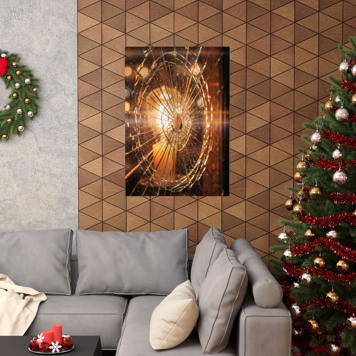 Matte Vertical Posters - Shattered Radiance Glass Art (8×10...