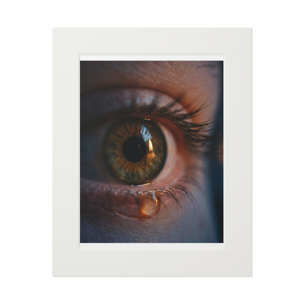 Framed Art Print - Luminous Tear — Portrait
