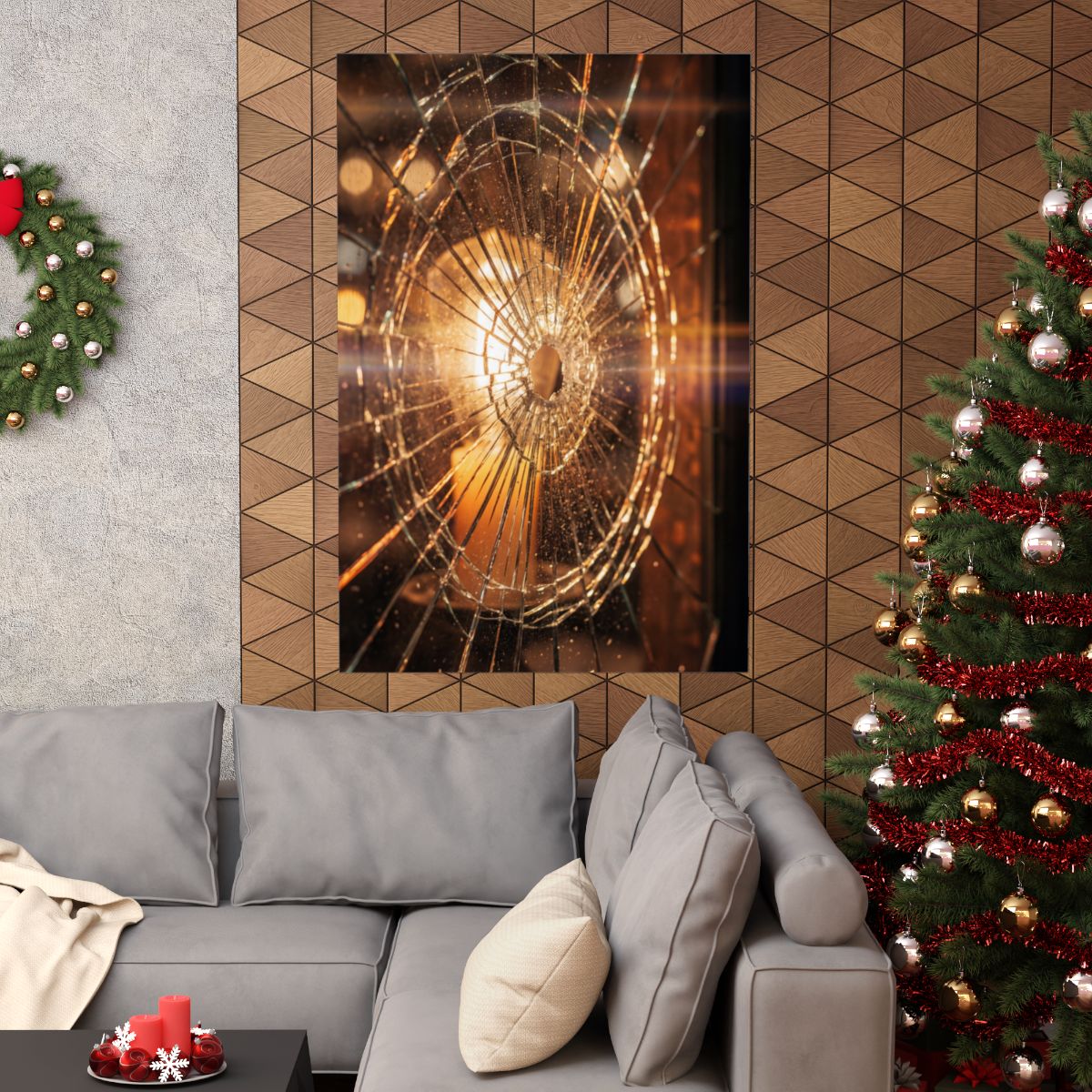 Matte Vertical Posters - Shattered Radiance Glass Art (8×10...