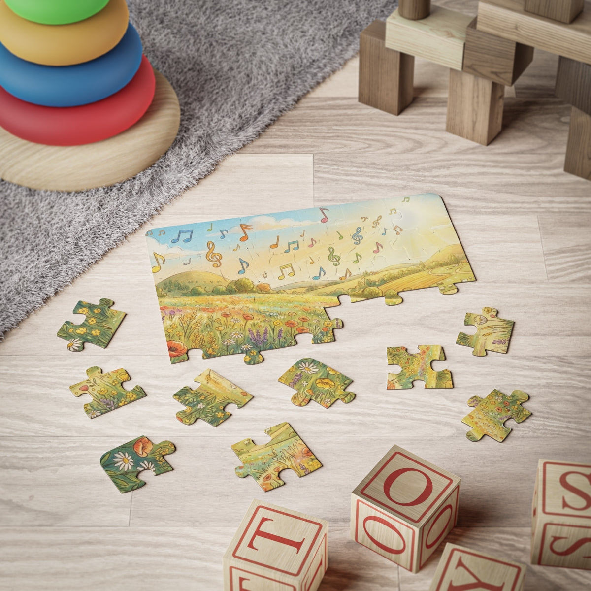 Kids' Puzzle 30-Piece - Melodic Meadow | Echovira Gallery