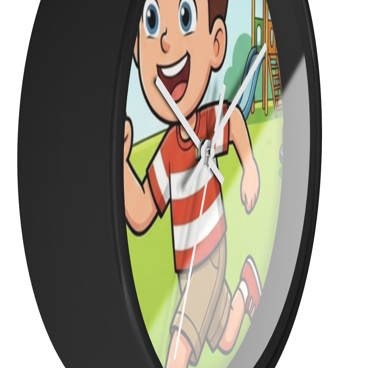 Wall Clock - Sunny Playground Playtime | Echovira Gallery