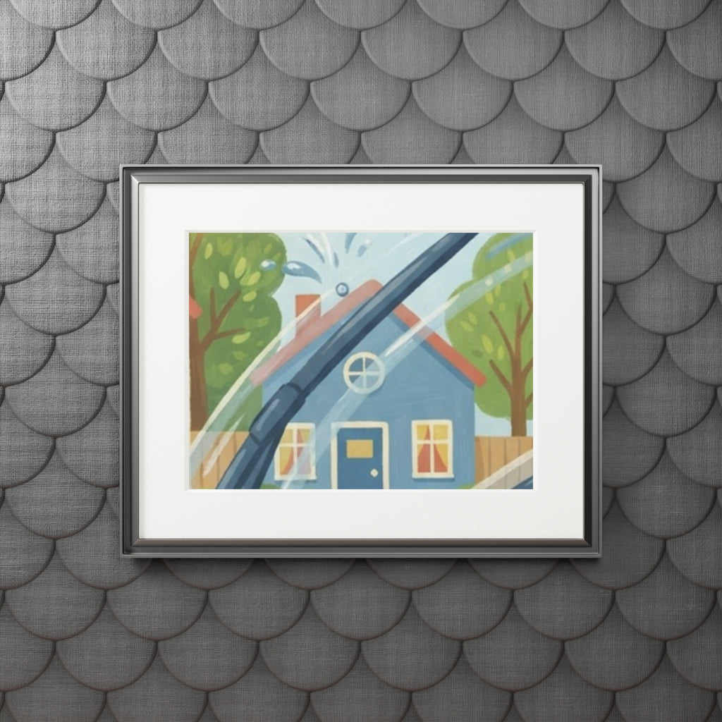 Fine Art Print Passepartout - Rain & Shine — Landscape... |...
