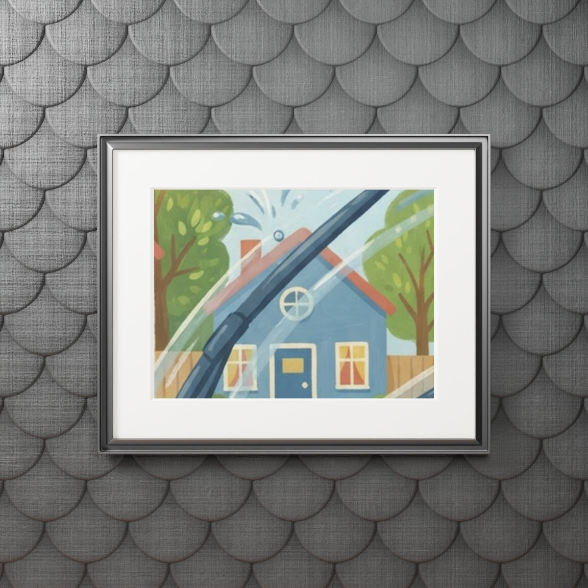 Fine Art Print Passepartout - Rain & Shine — Landscape... |...