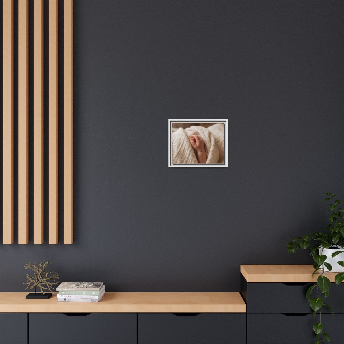 Framed Canvas - Soft Nursery Photography