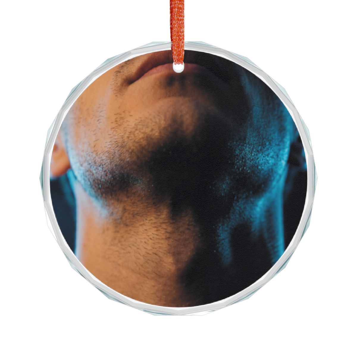 Crystal Glass Ornament - Synthwave Spark
