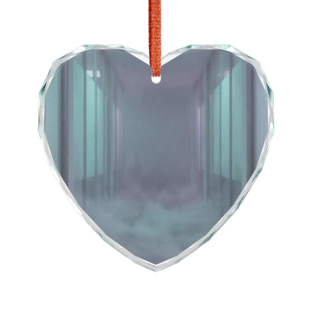 Crystal Glass Ornament - Liminal Corridor Fog Art Print |...