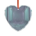 Crystal Glass Ornament - Liminal Corridor Fog Art Print |...