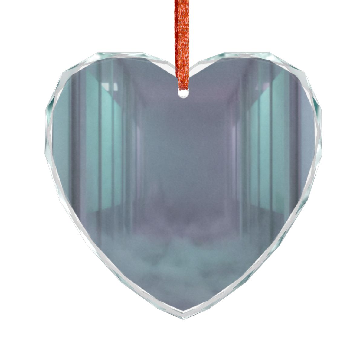 Crystal Glass Ornament - Liminal Corridor Fog Art Print |...