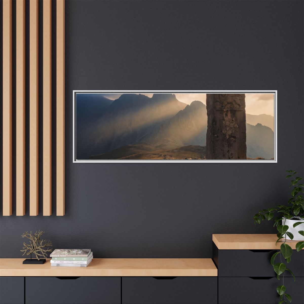 Framed Matte Canvas - Sun Peak