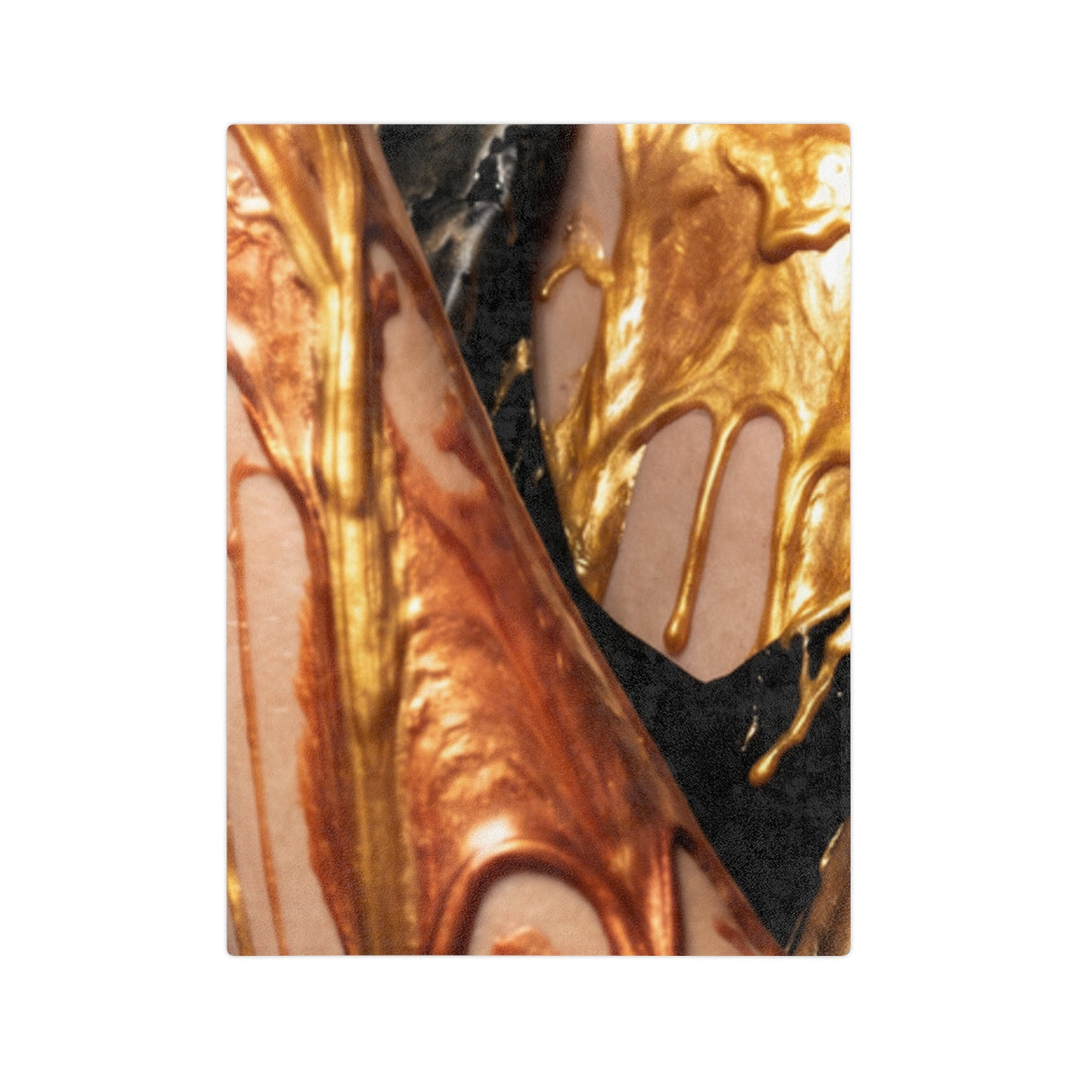 Velveteen Microfiber Blanket - Liquid Gold | Echovira...