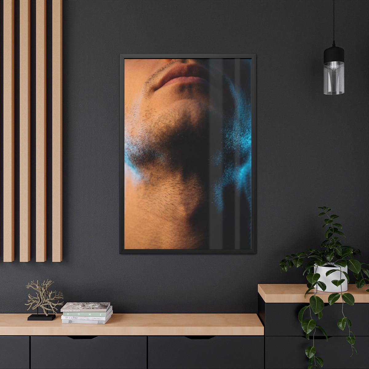 Framed Poster - Cinematic Urban Wall — Portrait