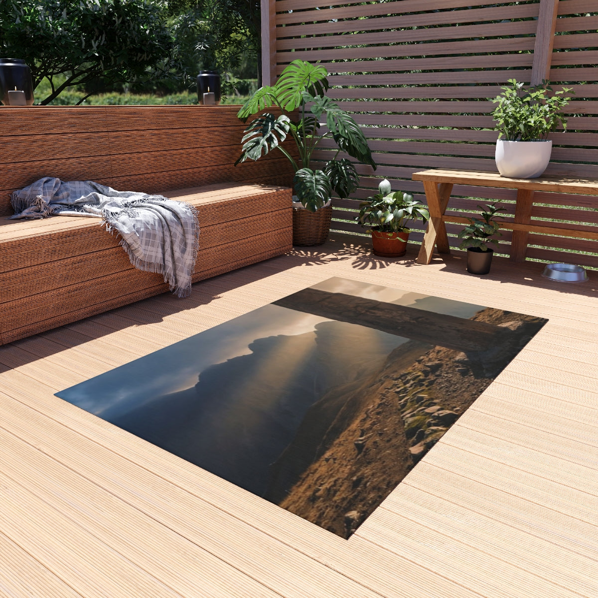 Outdoor Rug - Ancient Paths Welcome Rug | Echovira Gallery
