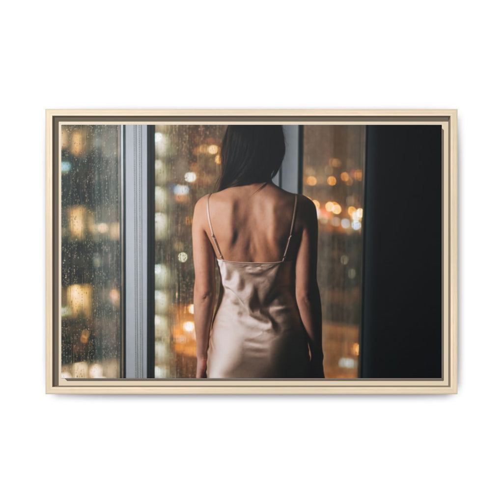 Framed Matte Canvas - Cinematic Nights — Natural / 1.25"