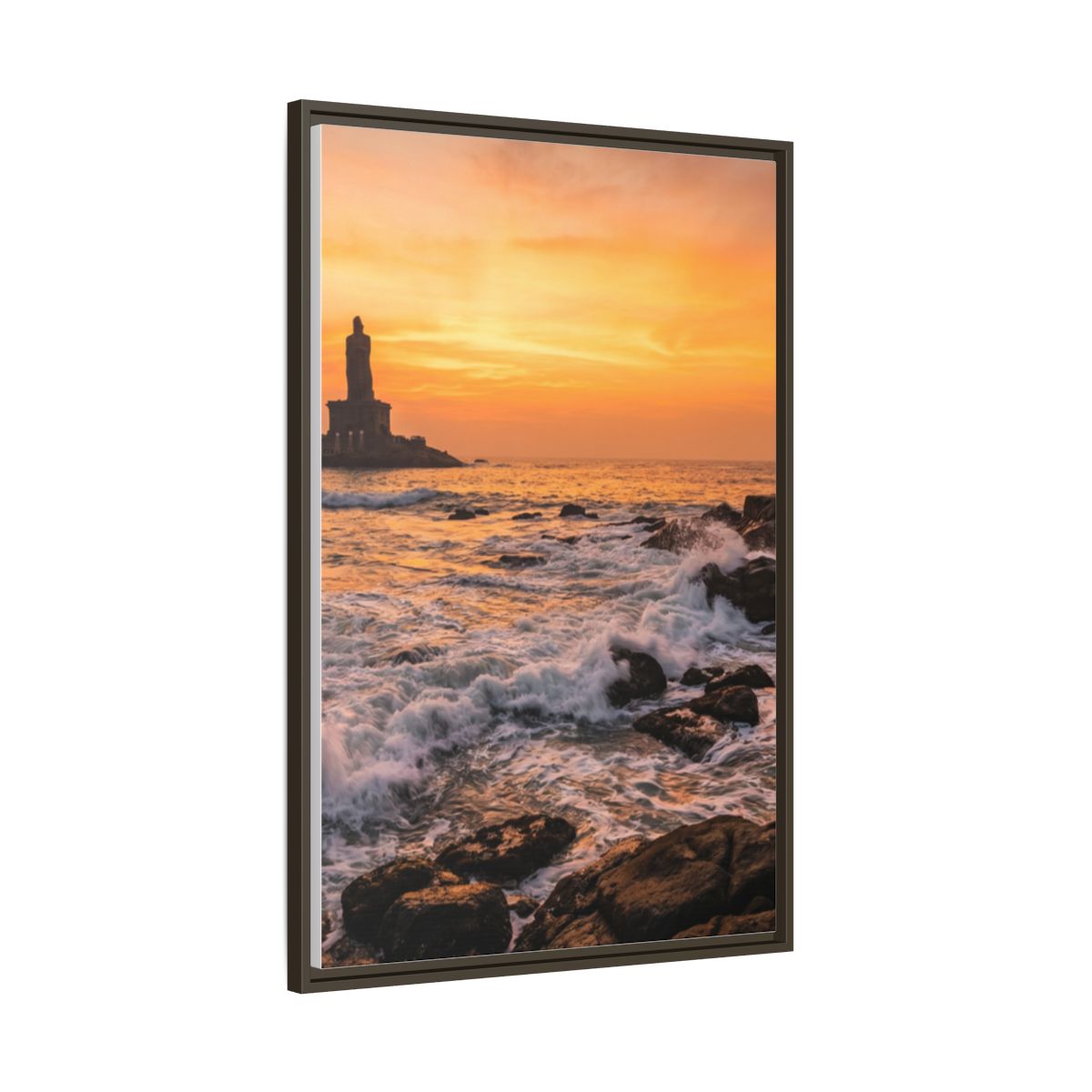 Framed Matte Canvas - Majestic Golden Coast
