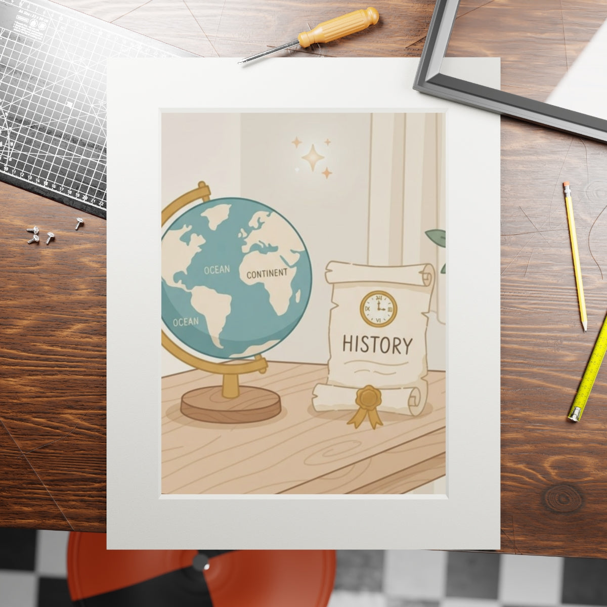 Fine Art Print - Passepartout Scholar — Portrait (11×14 &......
