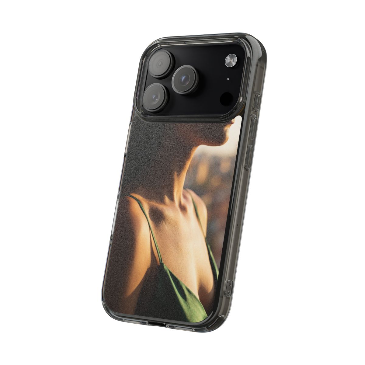 Clear Impact-Resistant Cases - Clear Phone Case - Emerald...