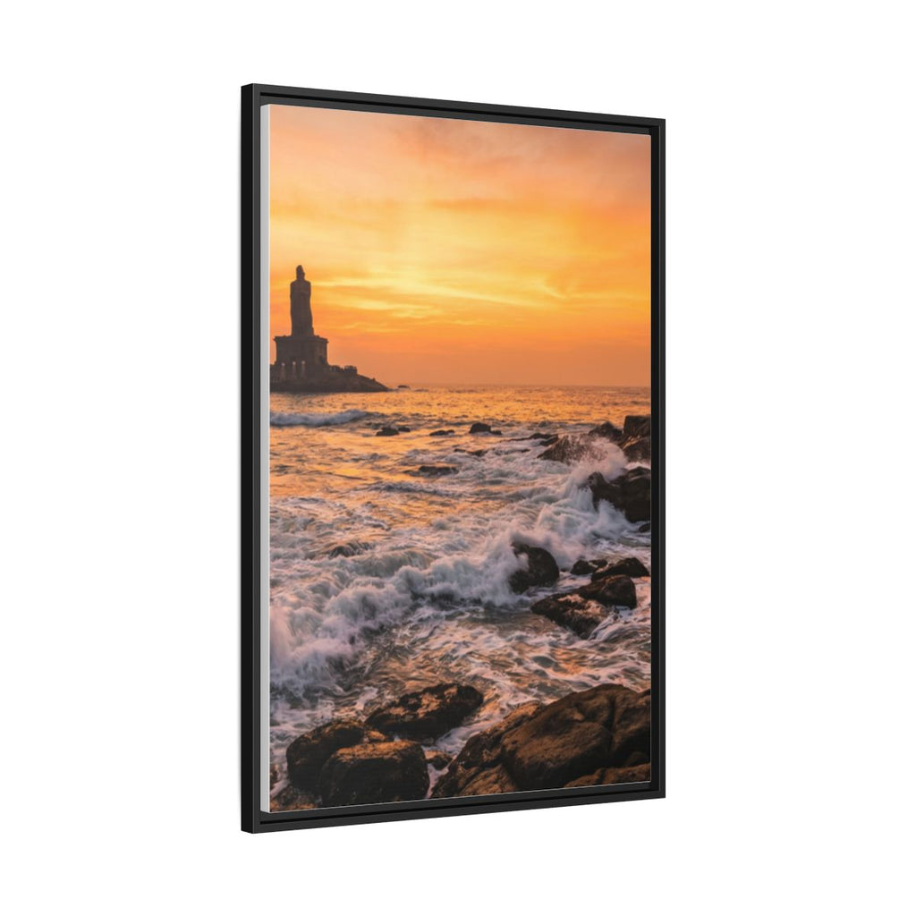 Framed Matte Canvas - Majestic Golden Coast