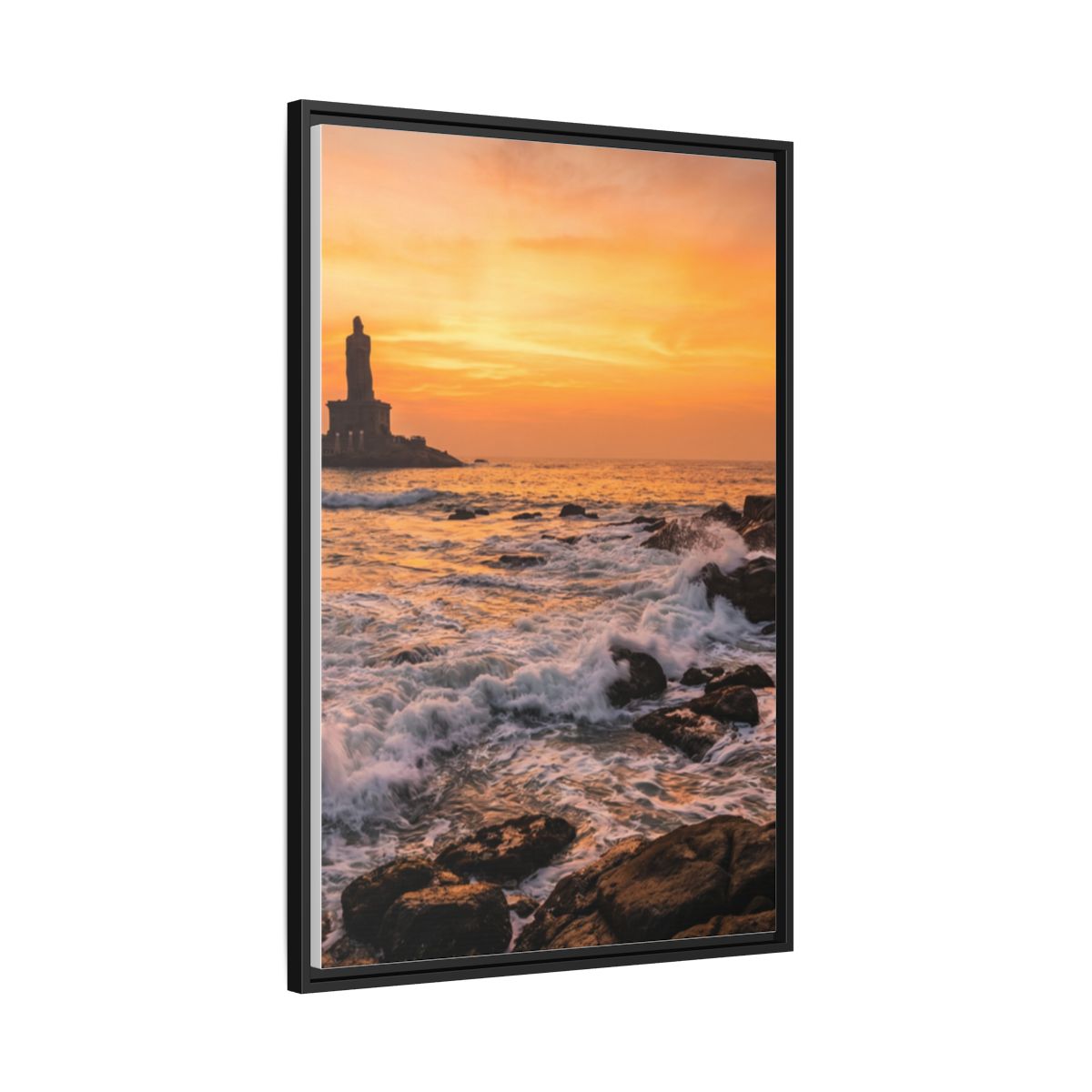 Framed Matte Canvas - Majestic Golden Coast