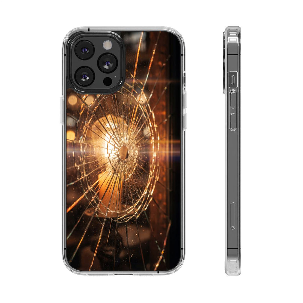 Clear Impact-Resistant Case - Fractured Glow