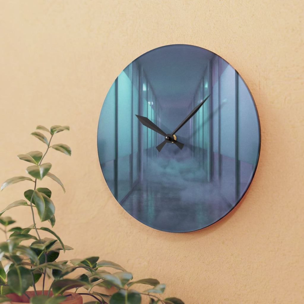 Acrylic Wall Clock - Liminal Dreamscape | Echovira Gallery