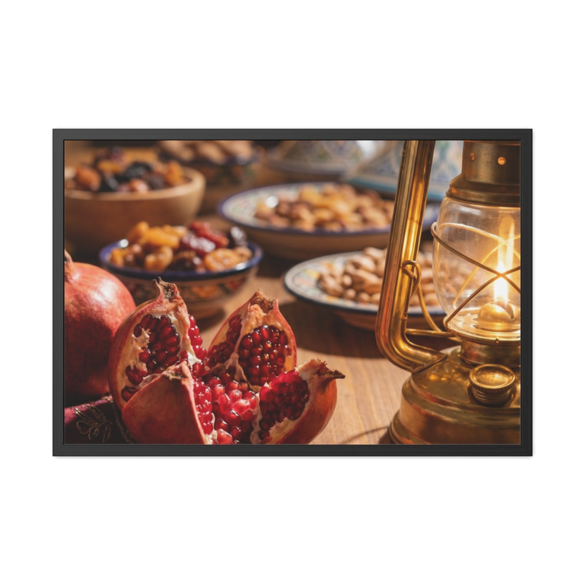 Framed Poster - Twilight Mediterranean Feast (10×8, 12×8......