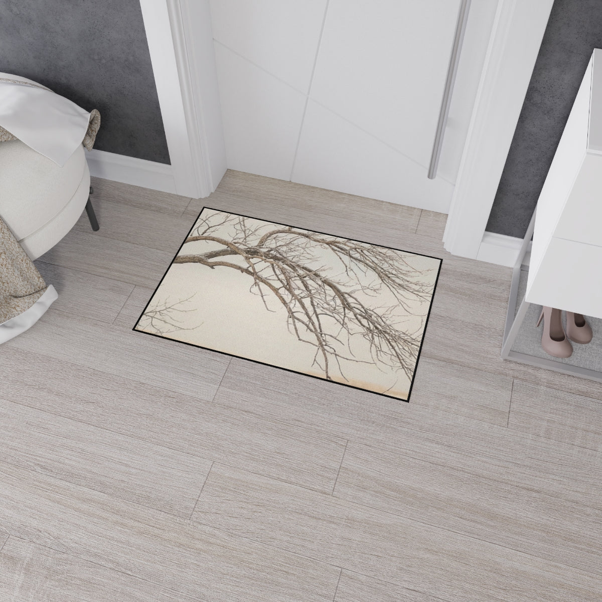 Heavy Duty Floor Mat - Winter Tree