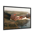 Framed Posters - The Infinite Touch | Ethereal Coastal Art...