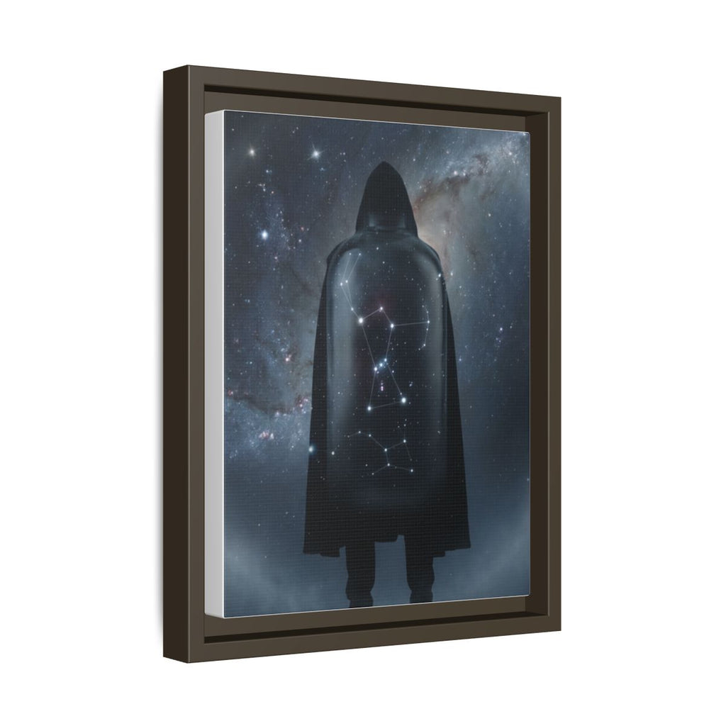 Framed Matte Canvas - Cosmic Sentinel — Espresso / 1.25" (8×10, 9×12, 11×14, 12×16, 10×20, 12×18, 16×20, 16×24, 18×24, 12×36, 20×24, 16×32, 20×30, 24×30, 24×32, 16×48, 24×36, 24×48, 30×40, 20×60, 32×48, 30×60 & 40×60)