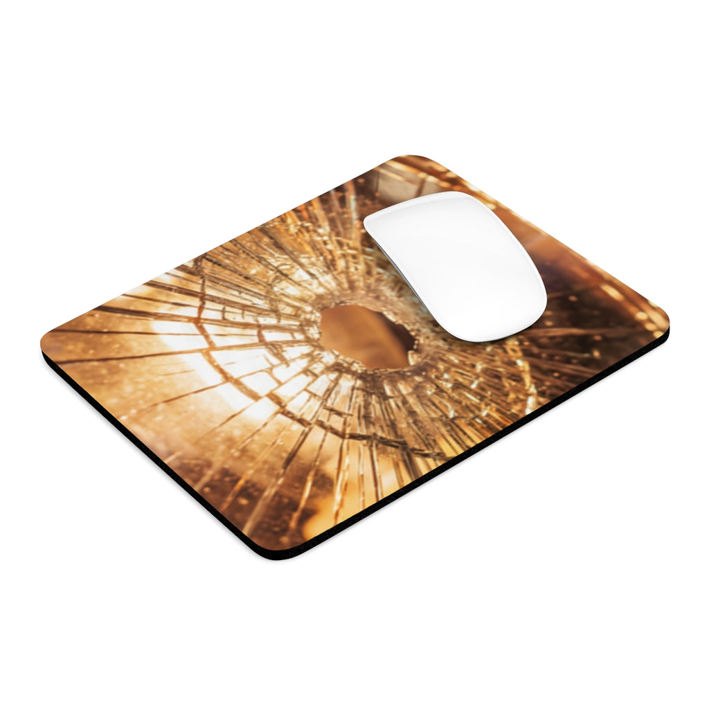 Mouse Pad - Fractured Warmth Glass Art | Echovira Gallery