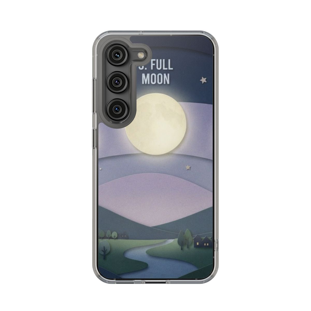 Clear Impact-Resistant Case - Moon | Echovira Gallery