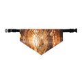 Pet Bandana Collar - Shattered Amber Glow Moody Glass Art |...